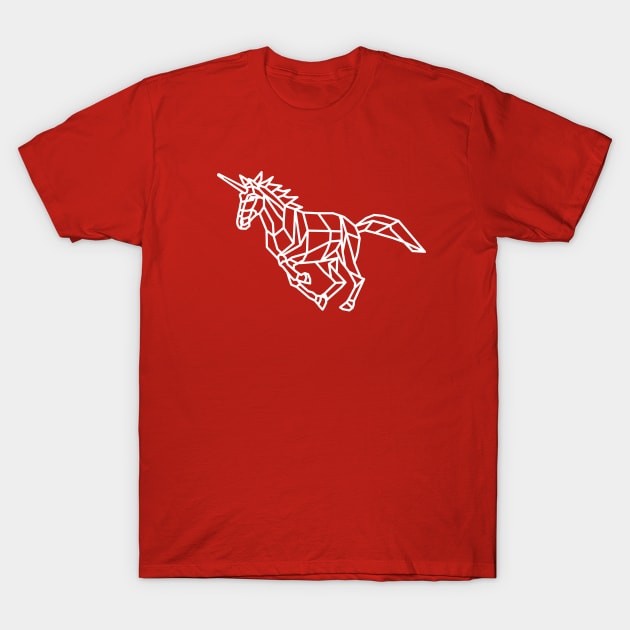 Geometric Unicorn T-Shirt by shaldesign
